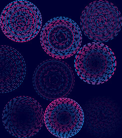 圆圈旋转几何形状