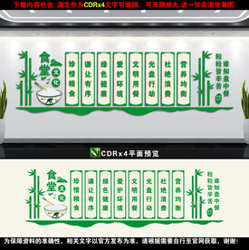 学校食堂文化墙
