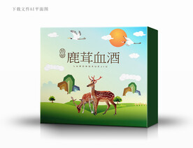 鹿茸酒包装