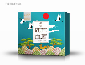 鹿茸酒包装