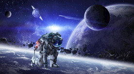 宇宙星球背景墙