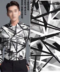 数码印花 男装潮牌几何大牌