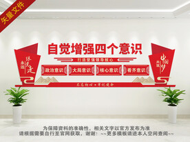 四个意识文化墙