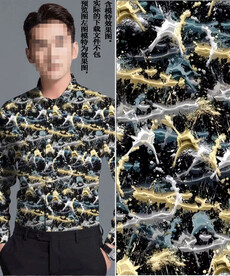 数码印花 男装潮牌泥彩大牌