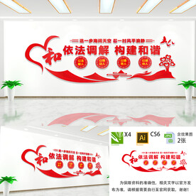 依法调解文化墙