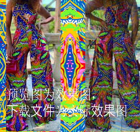 数码印花 几何 色块