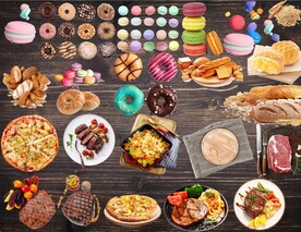 免扣西餐分层素材