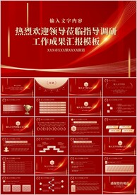 热烈欢迎领导参观指导考察PPT