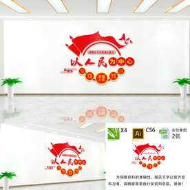 以人民为中心文化墙