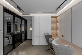 全屋定制现代书房效果图图片