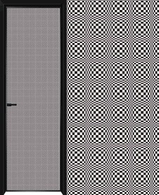 高清分层透明底仿夹丝平开门