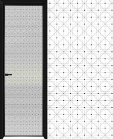 高清分层透明底仿夹丝平开门