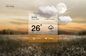 天气预报晴天雨天多云手机界面