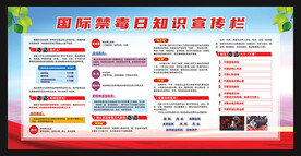 国际禁毒日知识宣传栏