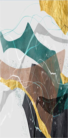 轻奢装饰画 抽象油画 彩绘