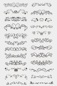 CDR矢量欧式装饰花纹花边