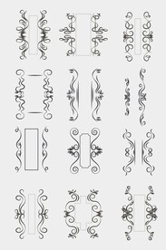 CDR矢量欧式装饰花纹