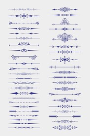 矢量高档装饰花纹花边