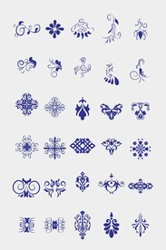 CDR矢量欧式装饰花纹