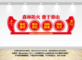 森林防火文化墙