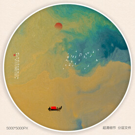 中国风玄关意境装饰画