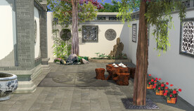 徽派庭院效果图