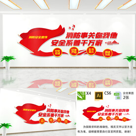 社区消防文化墙