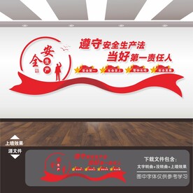 企业工厂工地安全生产标语文化墙