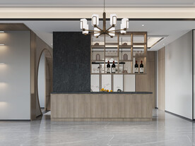 新中式餐厅背景墙