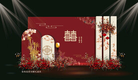 新中式婚礼背景