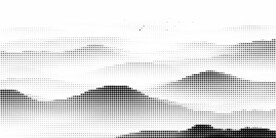 激光镂空水墨山水画半调挂网