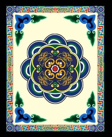 藏式风格展板标语