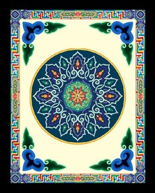 藏式风格展板标语