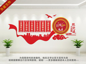 核心价值观文化墙