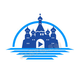 影视城堡矢量剪影