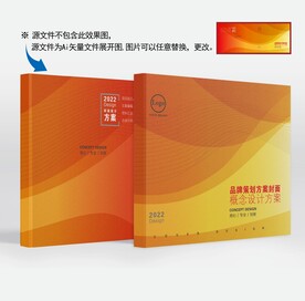 金色画册封面项目手册