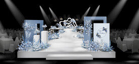 蓝色莫兰迪婚礼