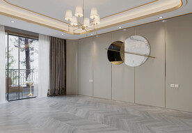 现代极简 轻奢卧室 空场景