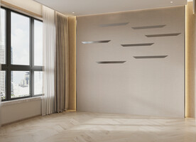 现代卧室空场景