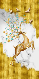 轻奢装饰画 麋鹿