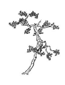 手绘国画植物素材