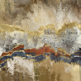 抽象油画装饰画轻奢手绘极简画