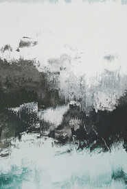 抽象几何色块划痕拼接油画玄关