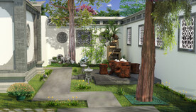 徽派庭院效果图