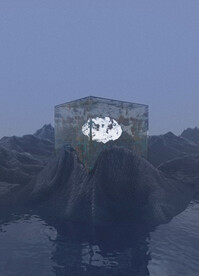 C4D科幻山脉模型