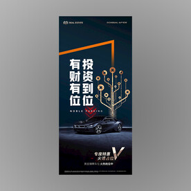 车位投资海报