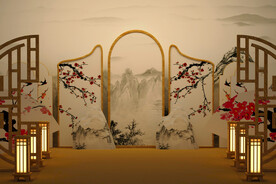 C4D中国风小场景