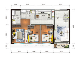 户型图 家配图 洋房图图片