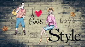 服装店工装背景墙