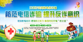 防范电信诈骗展板